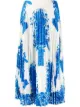 Image 1 of Valentino ceramic print pleated midi skirt