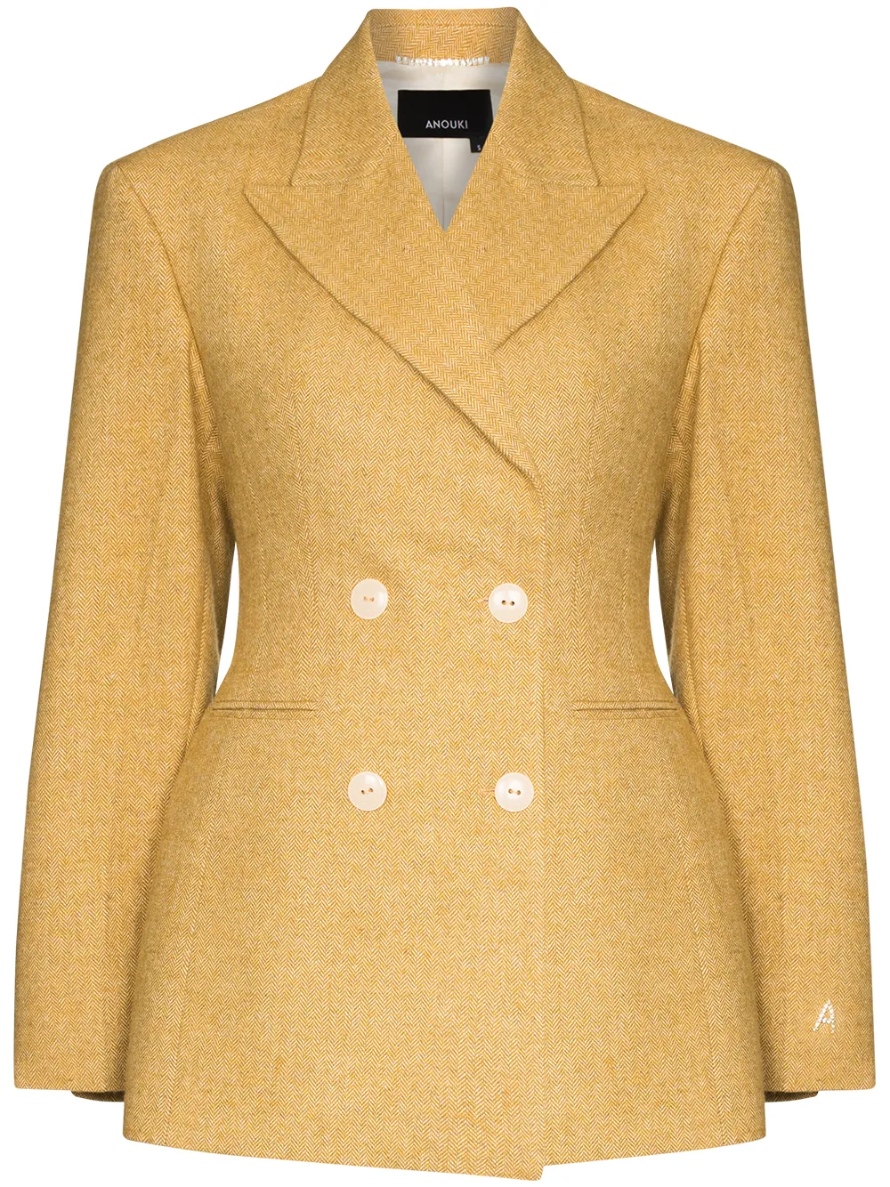 

ANOUKI double-breasted blazer jacket - Neutrals