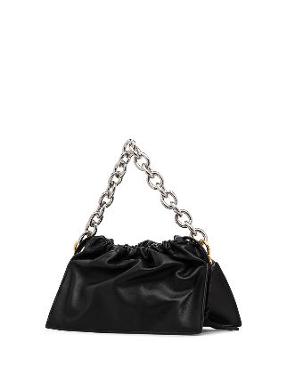 black Bom leather shoulder bag展示图