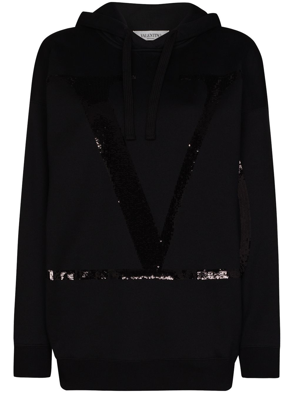 фото Valentino vlogo sequin hoodie