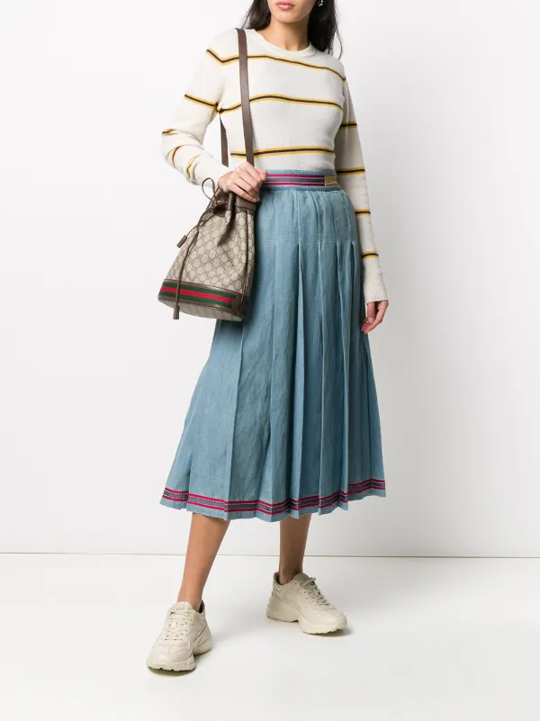 gucci jean skirt