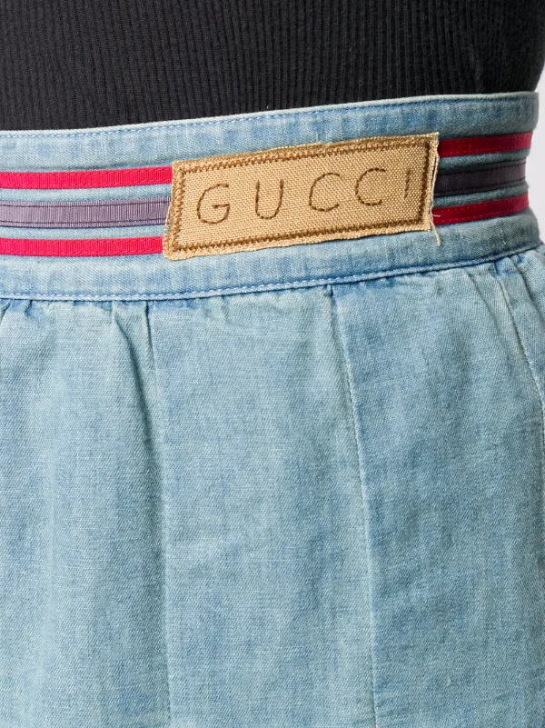 gucci jean skirt