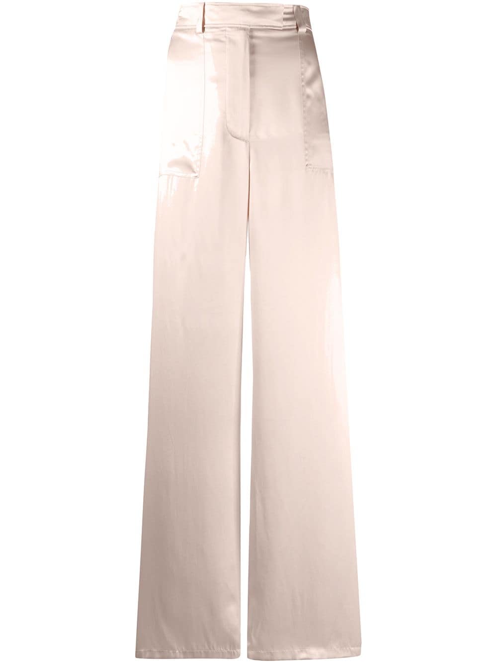 TOM FORD HIGH-RISE WIDE-LEG SATIN TROUSERS