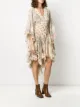 Etro ワイドスリーブ フレアドレス