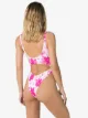 Frankies Bikinis Emma floral print cut-out swimsuit