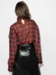 ANOUKI checked high neck blouse