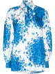 Image 1 of Valentino pussy-bow floral-print shirt