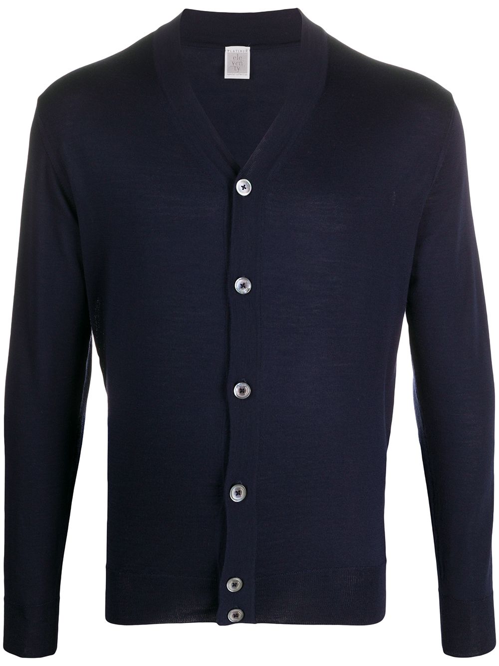 Eleventy Lightweight Cardigan In Blue