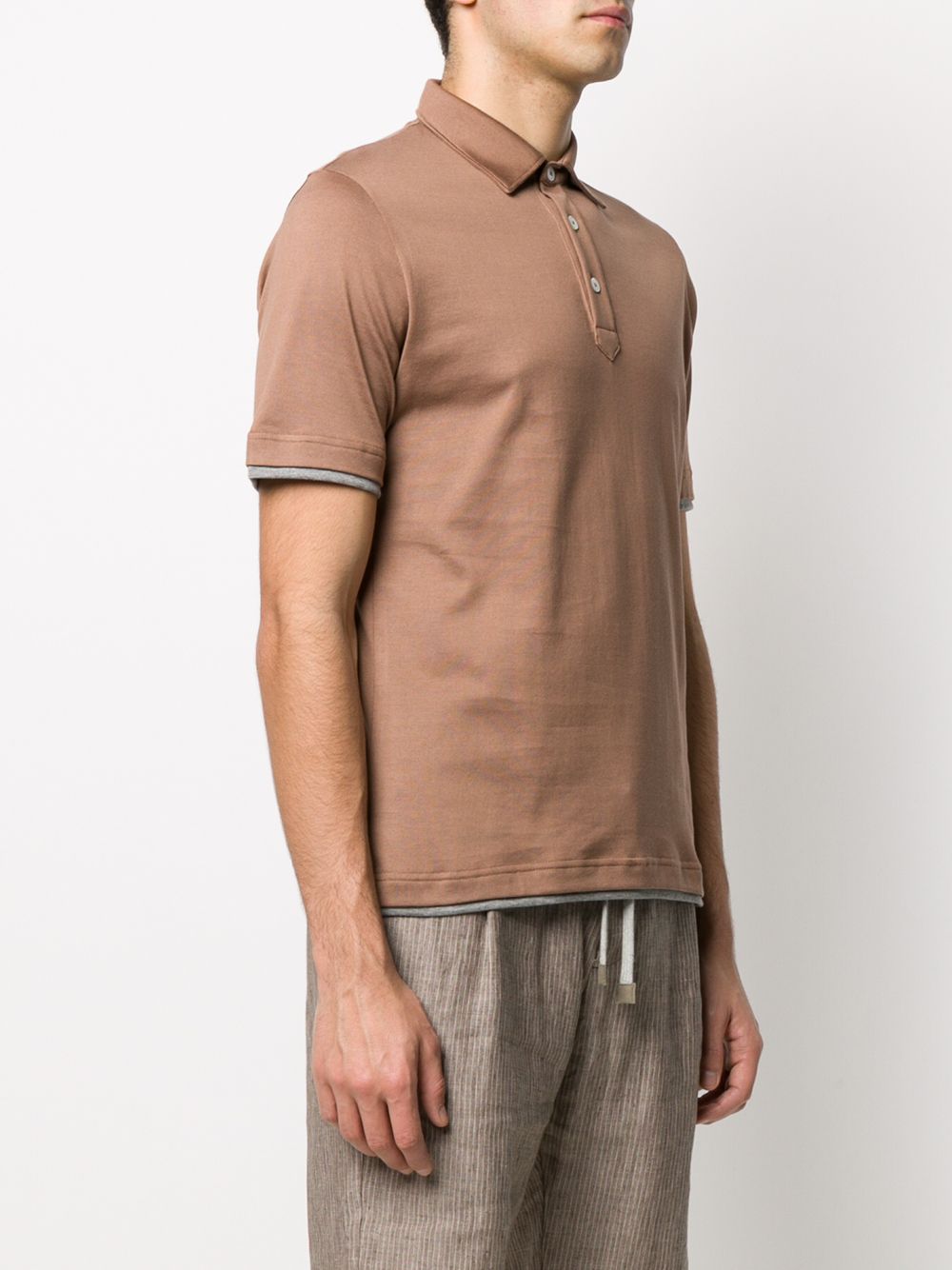 фото Eleventy double layer polo shirt