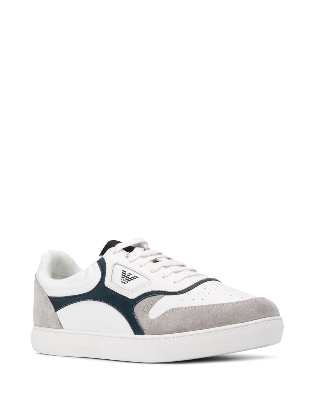 Emporio Armani Panelled low-top Sneakers - Farfetch