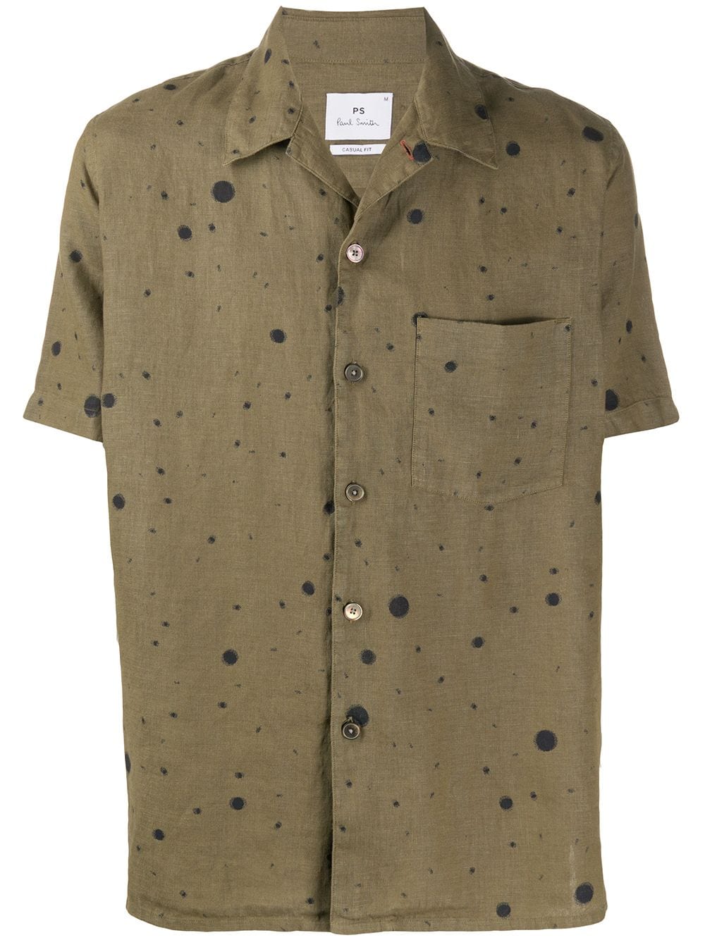 Ps By Paul Smith Dot Print Shirt In Green