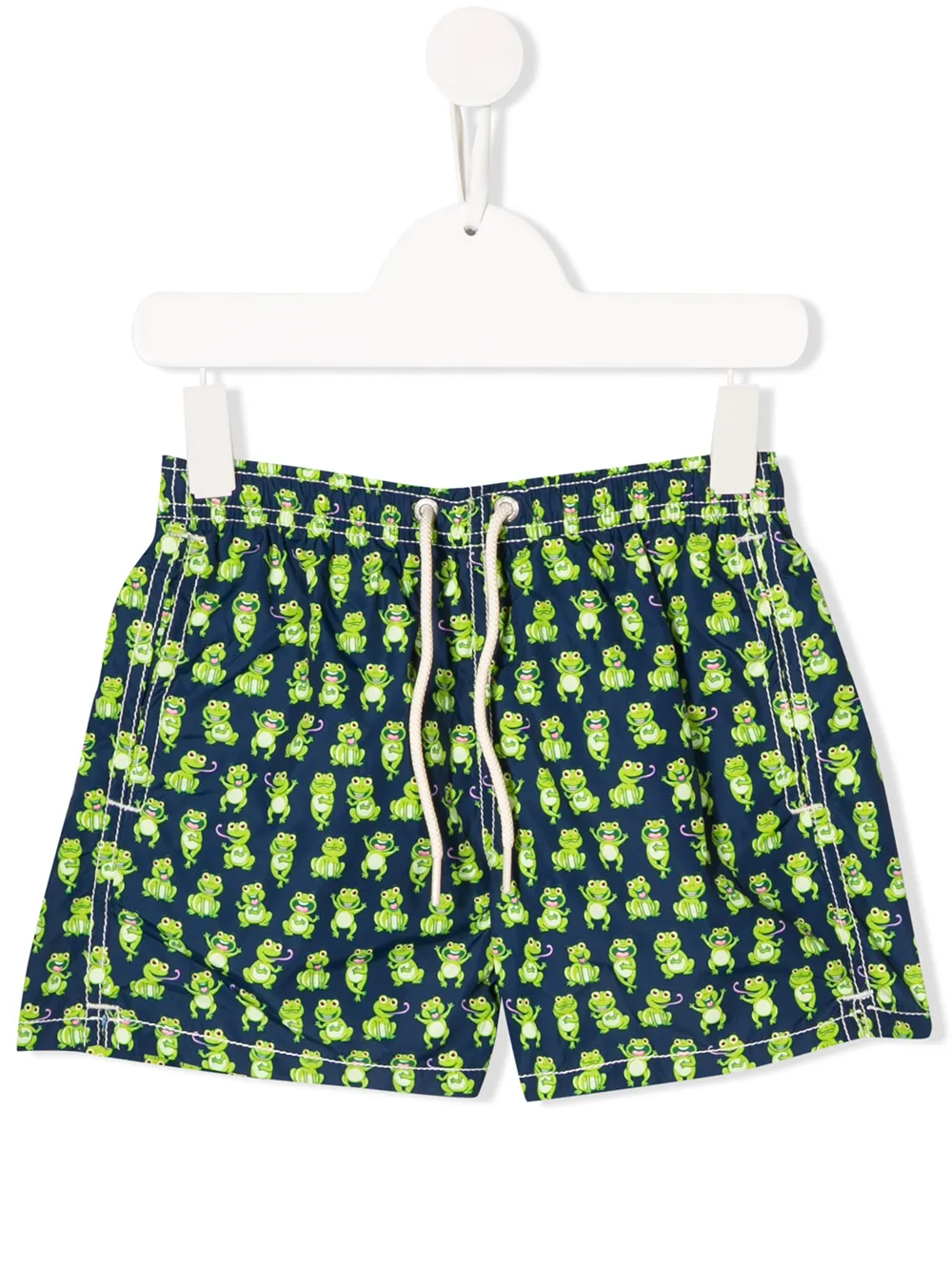 Mc2 Saint Barth Kids' Frog Print Swim Shorts In Blue