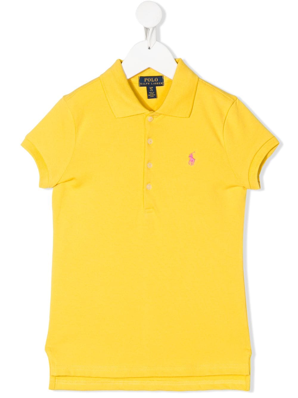Ralph Lauren Teen Logo Polo Shirt In Yellow