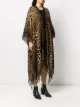 Saint Laurent Pelerine com estampa de leopardo