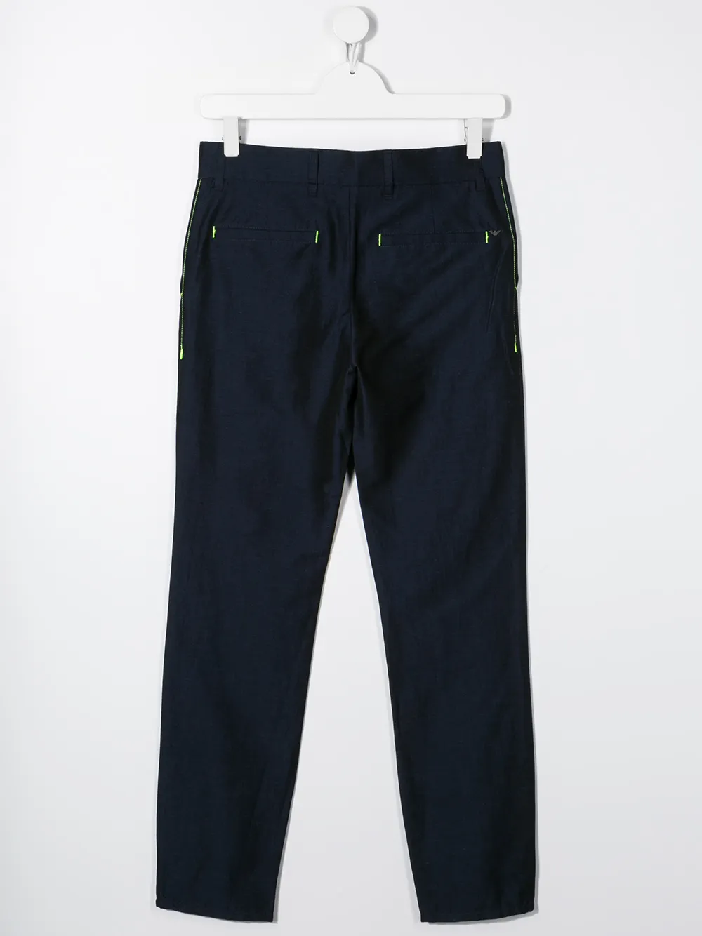 Emporio Armani Kids Slim-fit chino - Blauw