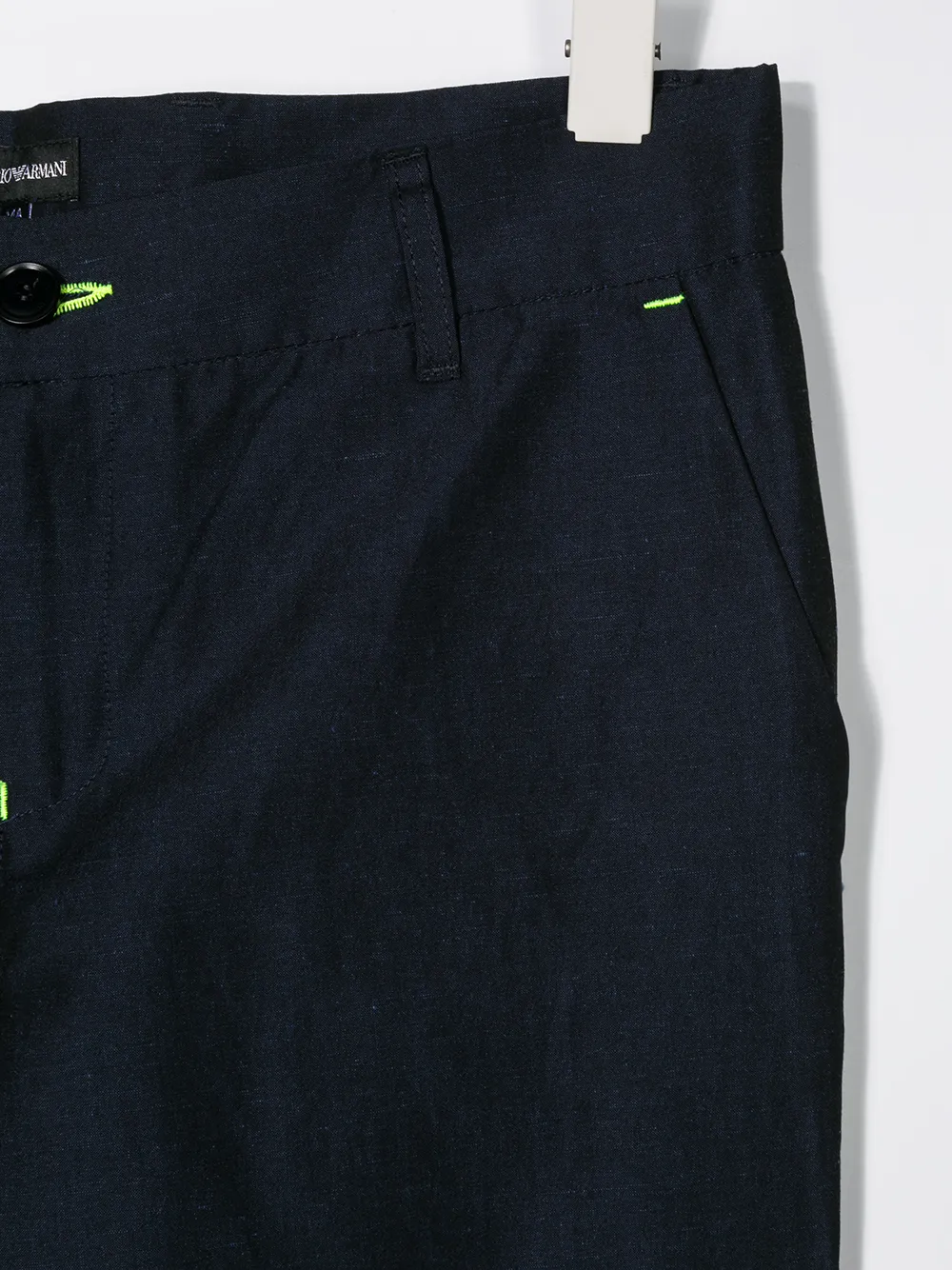 Emporio Armani Kids Slim-fit chino Blauw