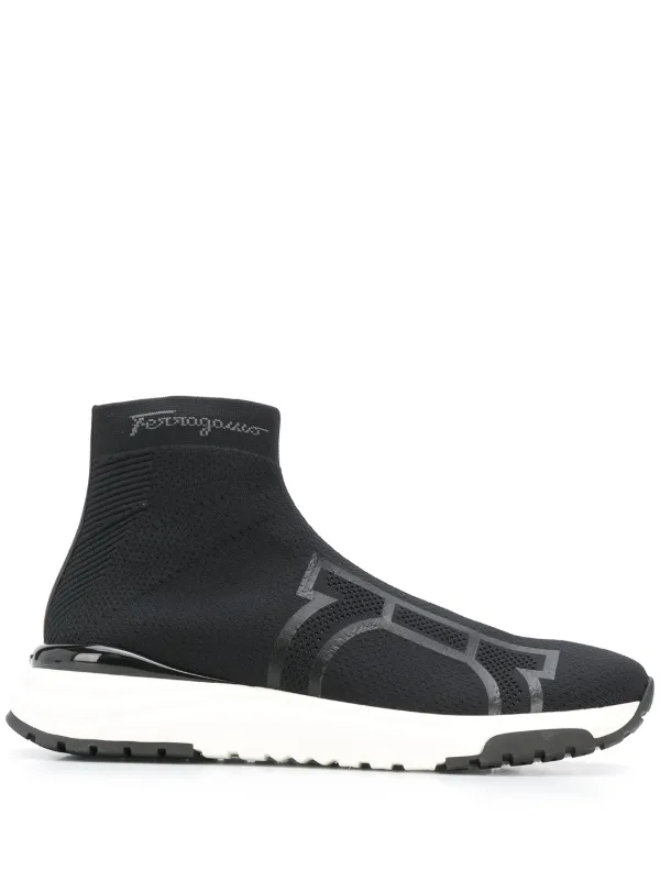 salvatore ferragamo gancini sock sneakers