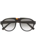 MCM tortoiseshell aviator sunglasses - Black