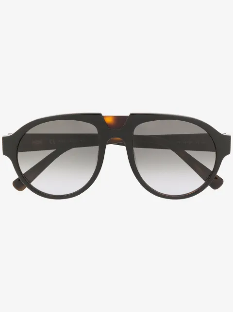 MCM tortoiseshell aviator sunglasses