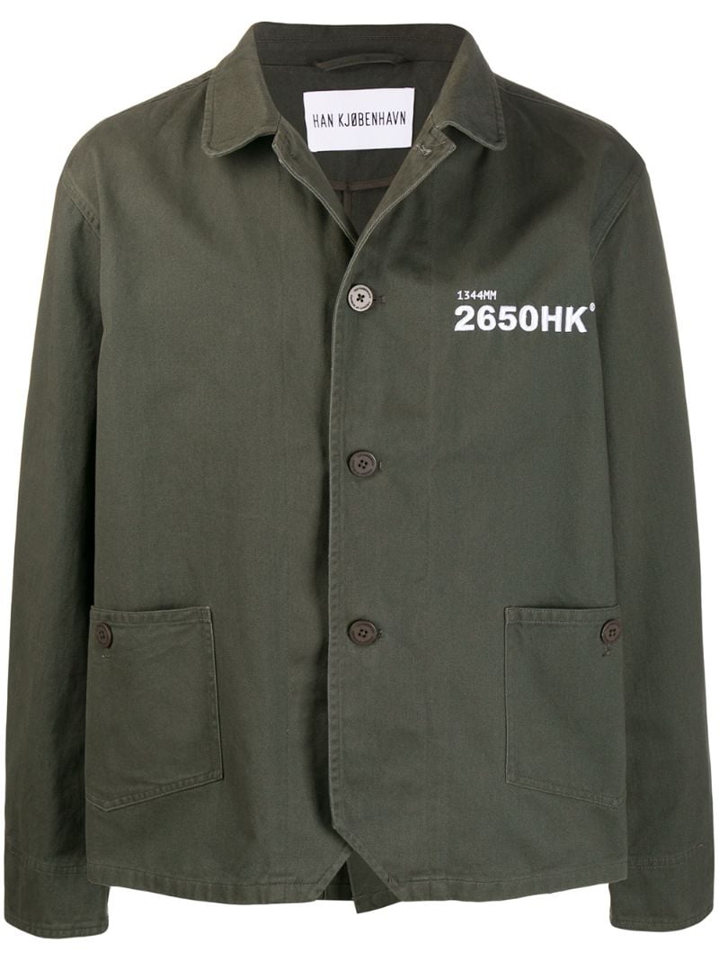 Han Kjobenhavn Twill Jacket In Green