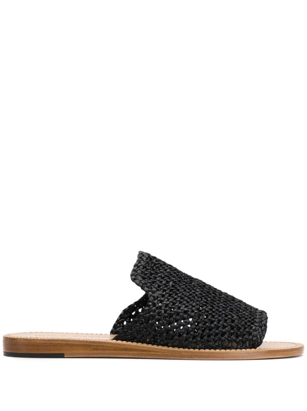 woven open toe sandals