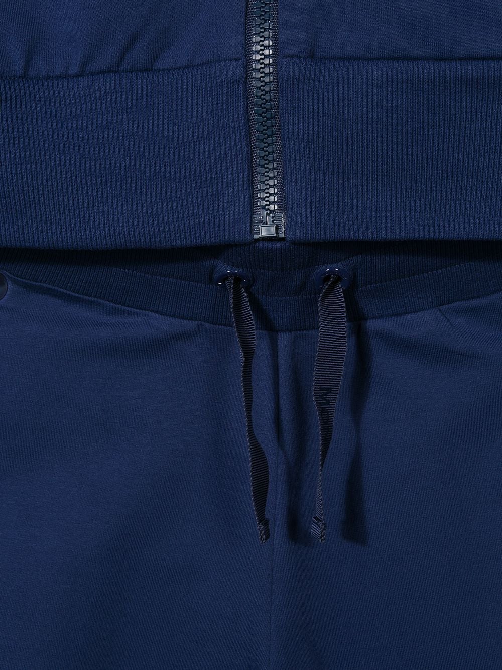 Shop Moncler Teen Hooded Tracksuit In Blue