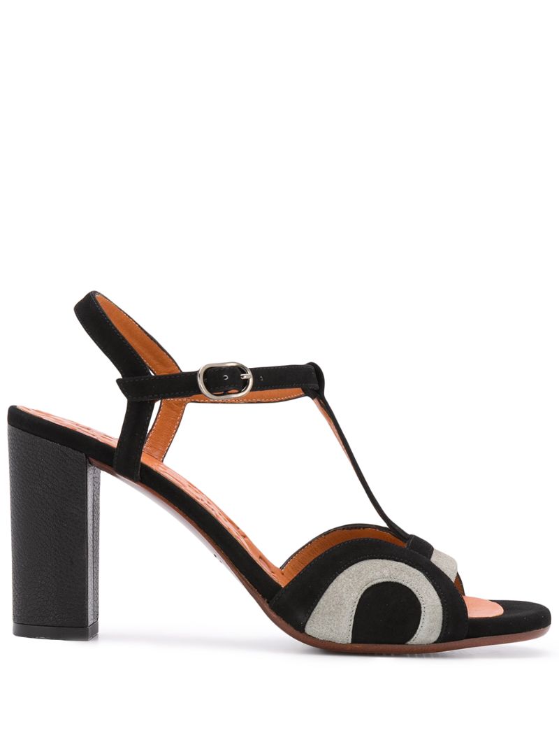 CHIE MIHARA TWO TONE HIGH HEEL SANDALS