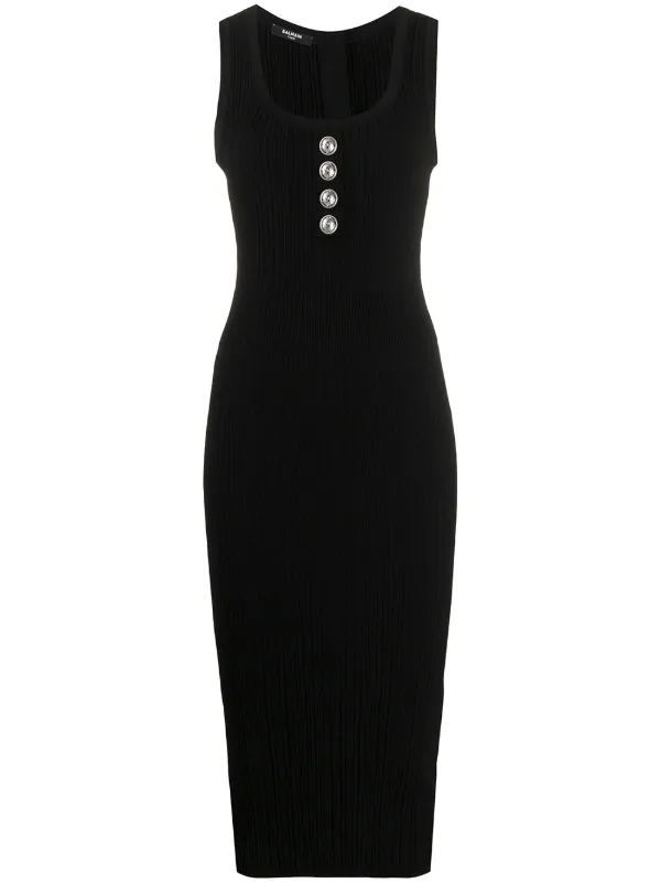 balmain midi dress