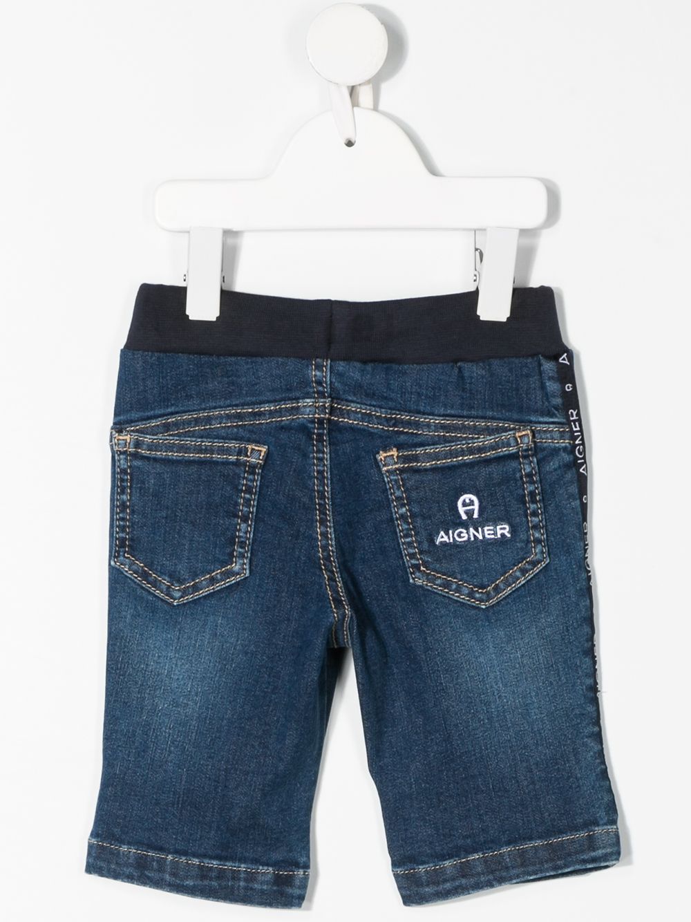 фото Aigner kids elasticated denim shorts