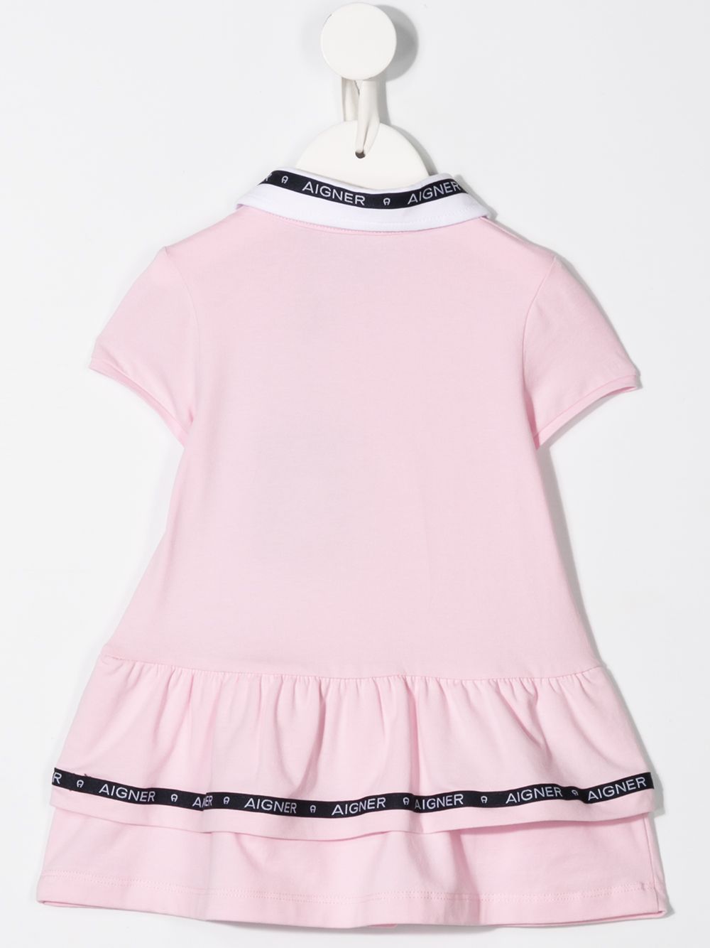 фото Aigner kids logo tape polo mini dress