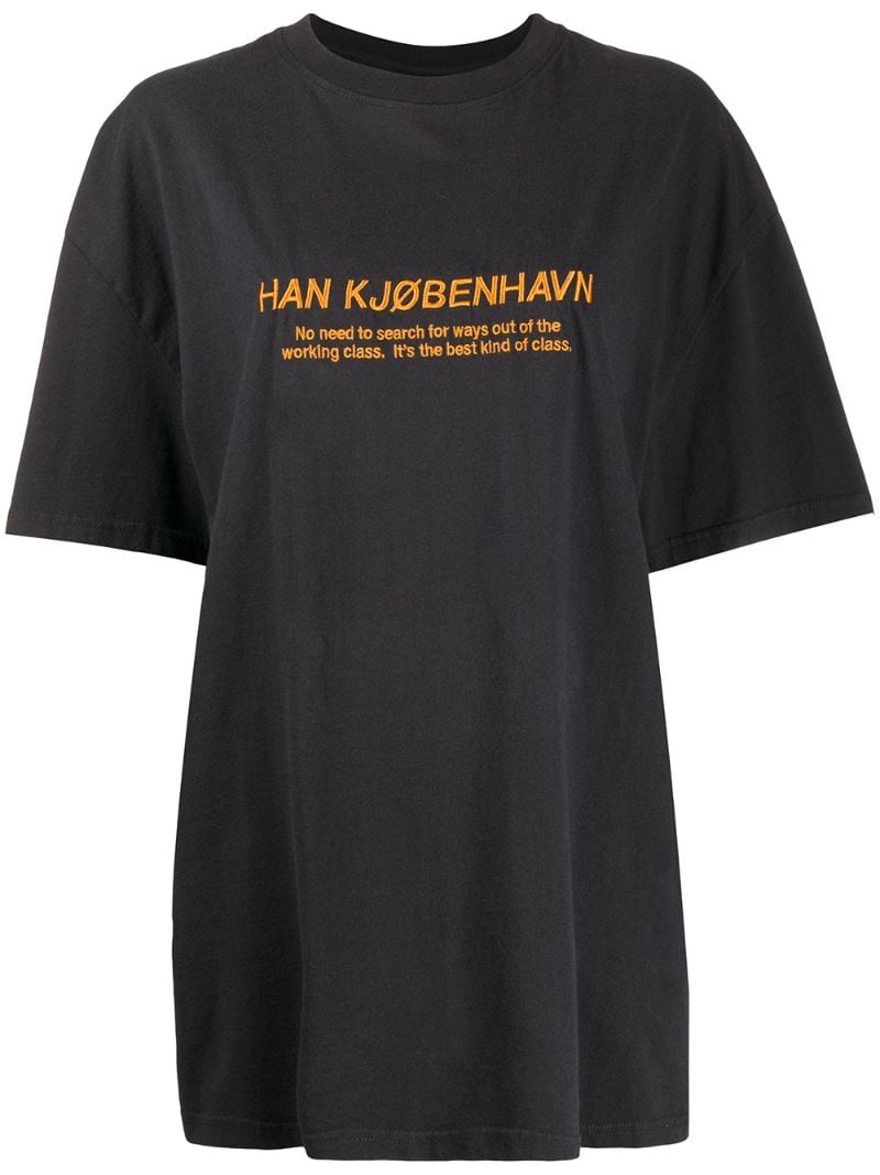 Han Kjobenhavn Logo Print T-shirt In Black