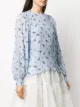 GANNI floral print blouse