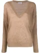 Image 1 of Brunello Cucinelli long-sleeve fitted jumper