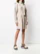 Stella McCartney buckle-collar structured-shoulder dress