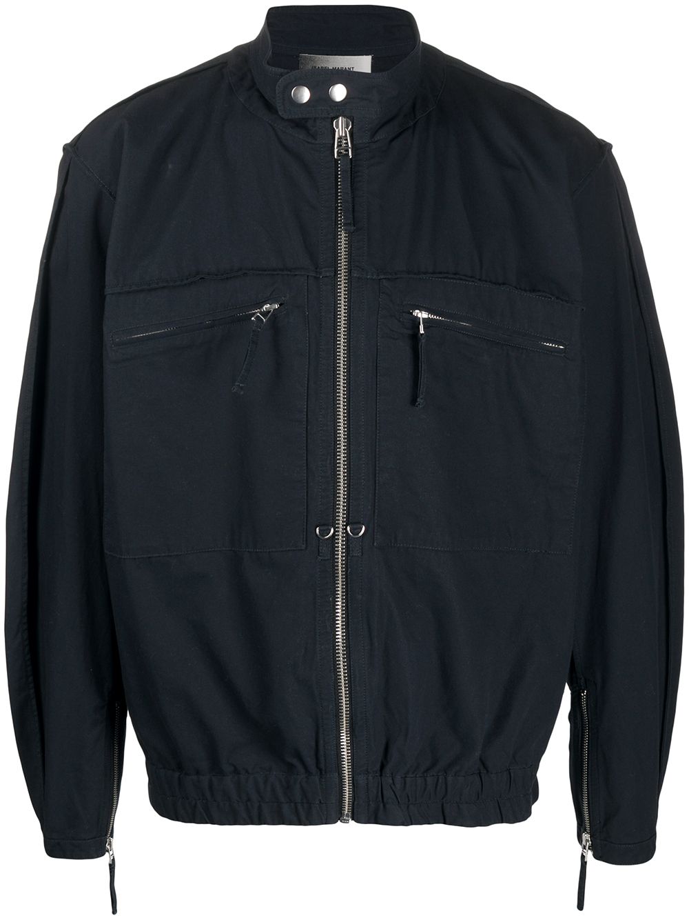 Isabel Marant Zip-pocket Bomber Jacket In Blue