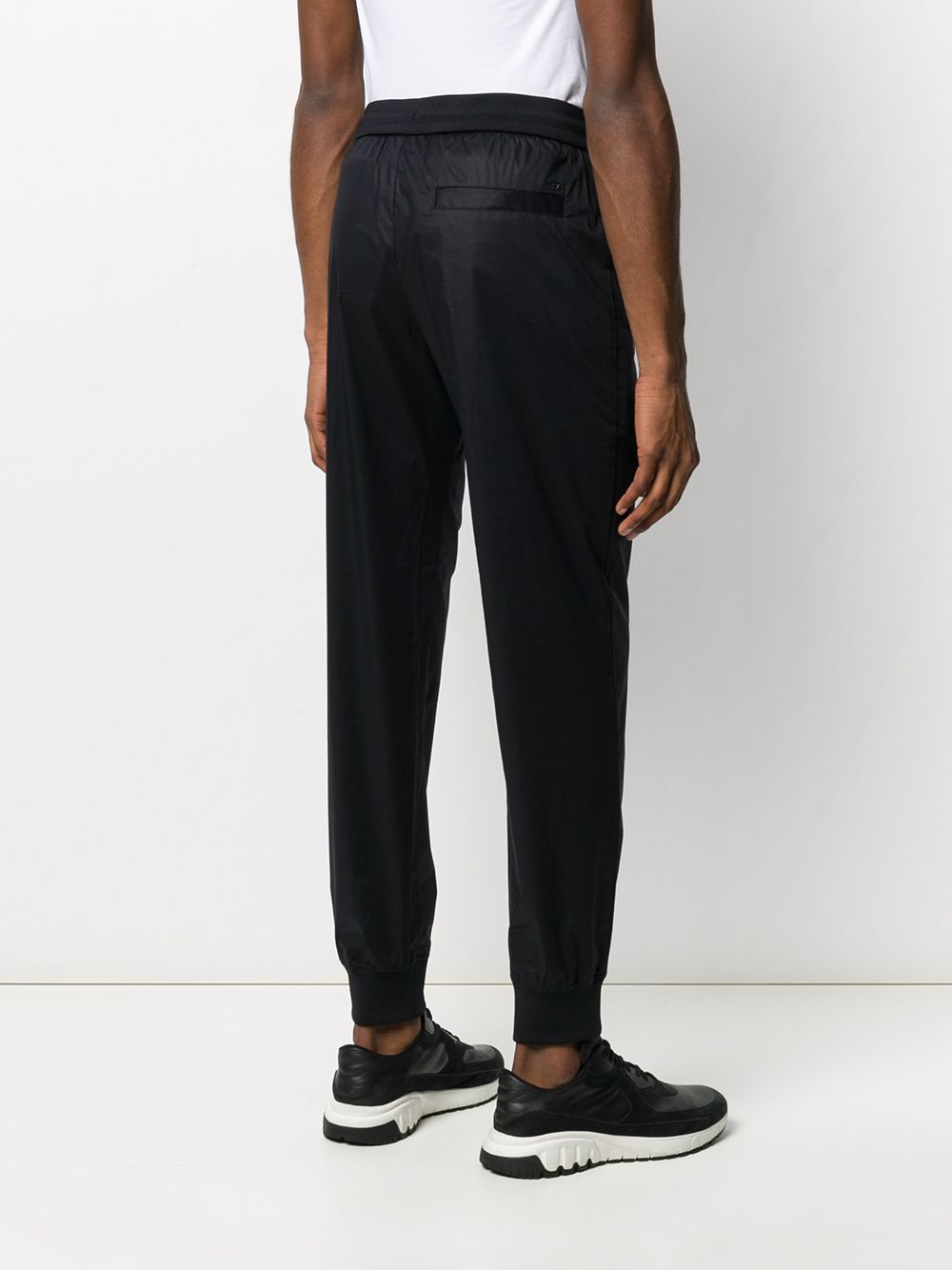 Emporio Armani Textured Style Cropped Track Pants - Farfetch