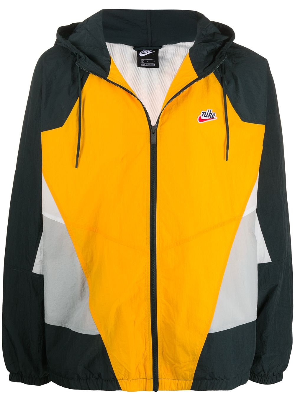 Nike Colour Block Hooded Jacket In 蓝色