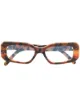 الصورة 1 من Marni Eyewear نظارة مستطيلة بتأثير صدف السلحفاة