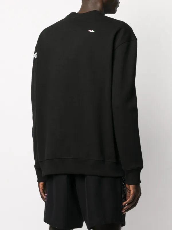 Ader Error Logo Print Sweatshirt | Black | FARFETCH