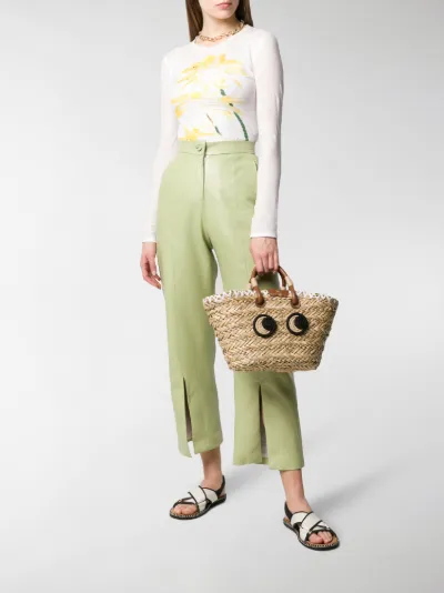 anya hindmarch straw clutch