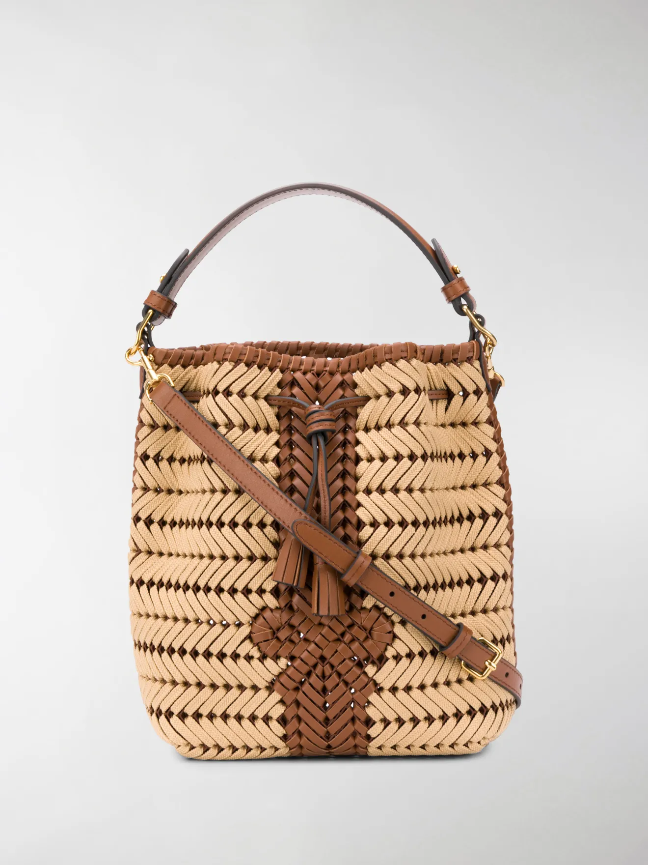 Anya Hindmarch The Neeson rope bucket bag neutrals MODES
