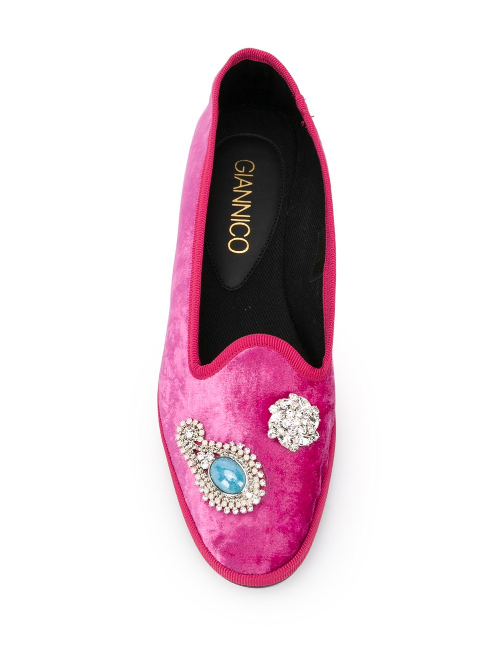 фото Giannico embellished flat slippers