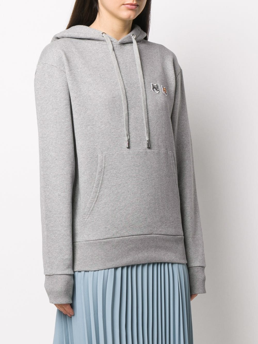 Maison Kitsuné Double Fox Head Patch Hoodie - Farfetch