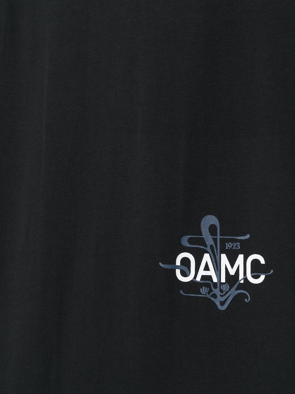 фото Oamc logo detail cotton t-shirt