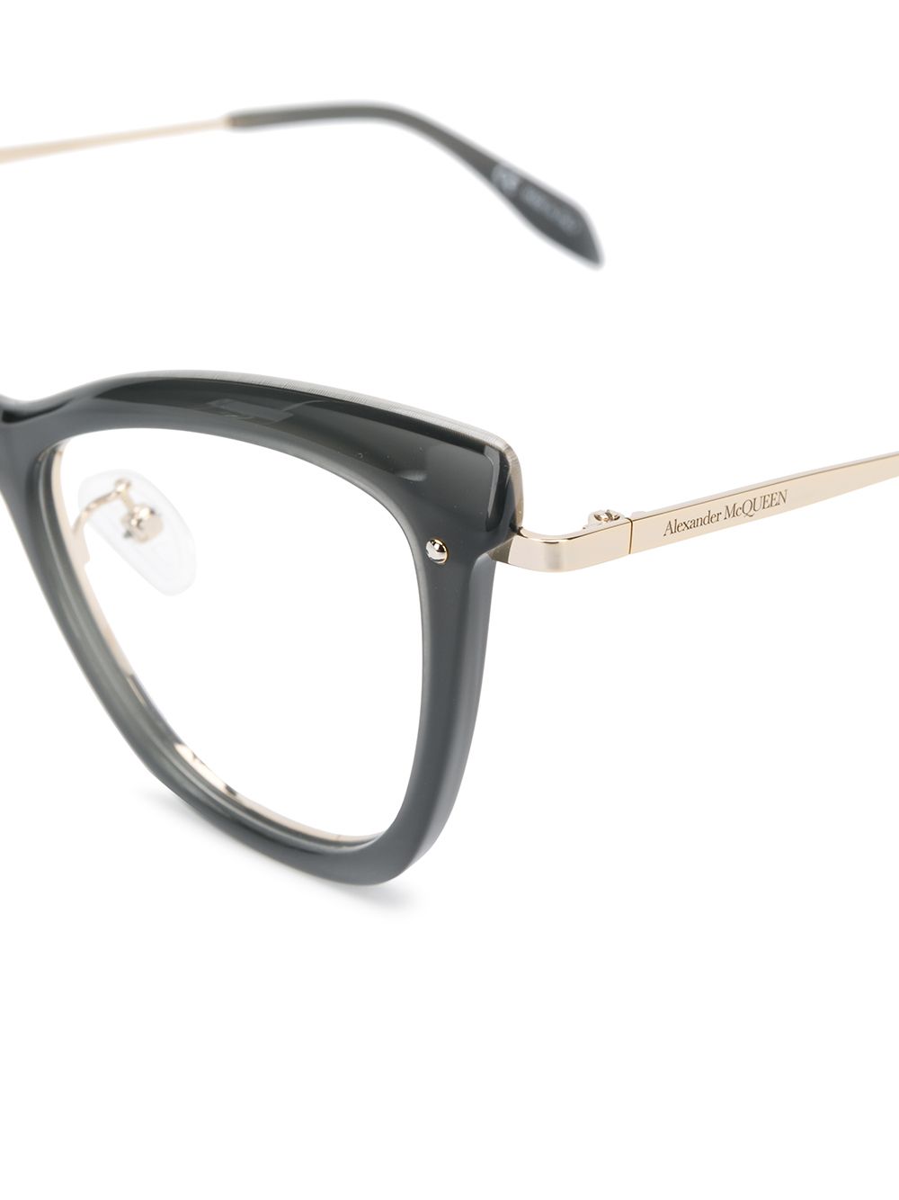 фото Alexander mcqueen eyewear очки в оправе 'кошачий глаз'