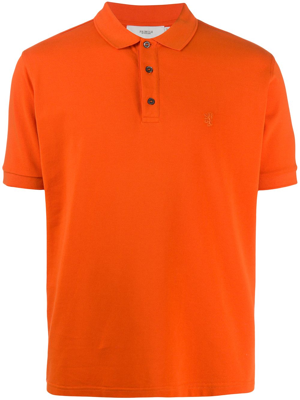 Pringle Of Scotland Cotton Polo Shirt In Orange