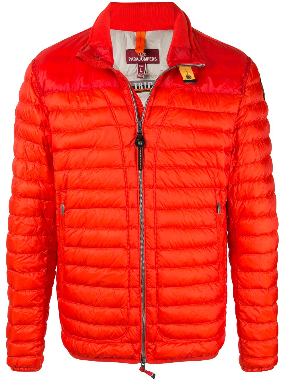 Parajumpers Padded Zipped Jacket In Orange