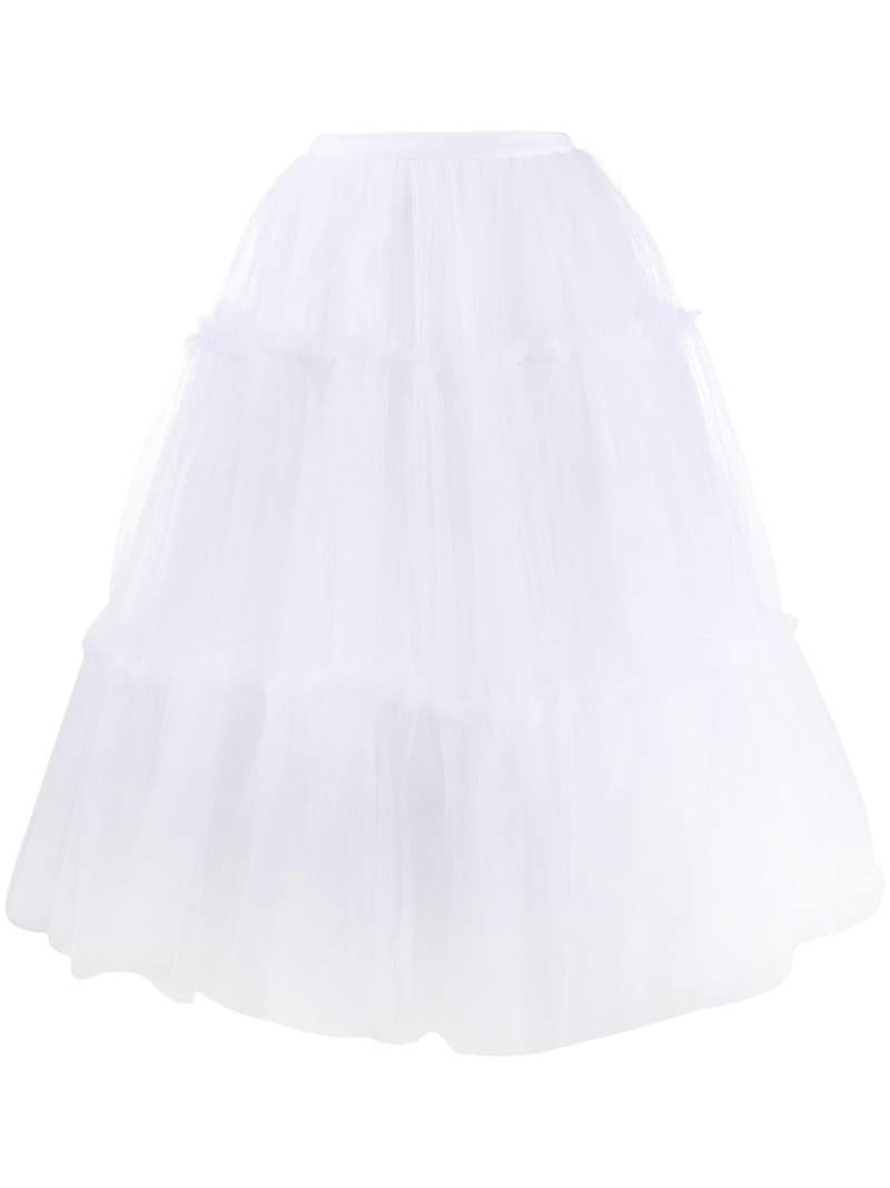 Brognano Tiered Tutu Skirt In White