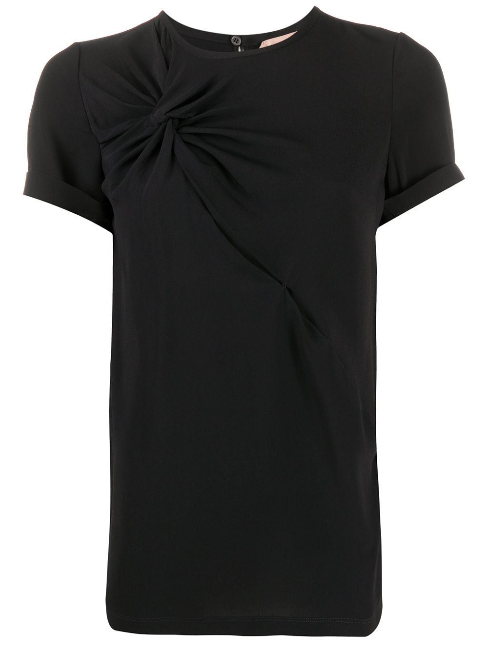 N°21 Twisted Detail T-shirt In Black