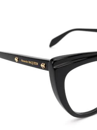 ALEXANDER MCQUEEN EYEWEAR AM0253O 001 BLACK BLACK TRANSPARENT Leather/Fur/Exotic Skins->Leather ALEXANDER MCQUEEN EYEWEAR AM0253O 001 BLACK BLACK TRANSPARENT Leather/Fur/Exotic Skins->Leather展示图